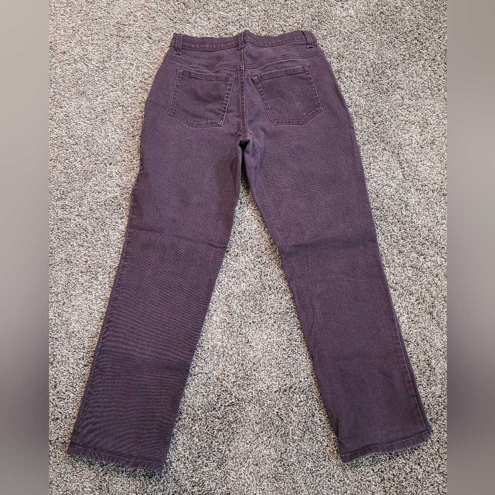 Gloria Vanderbilt Amanda Jeans Purple Size 6 SHORT - Picture 2 of 5